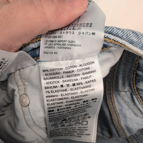 Levi's 501 Skinny Jeans Women 26 Butterfly - Picture 6 of 12